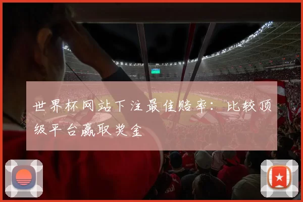 世界杯网站下注最佳赔率：比较顶级平台赢取奖金